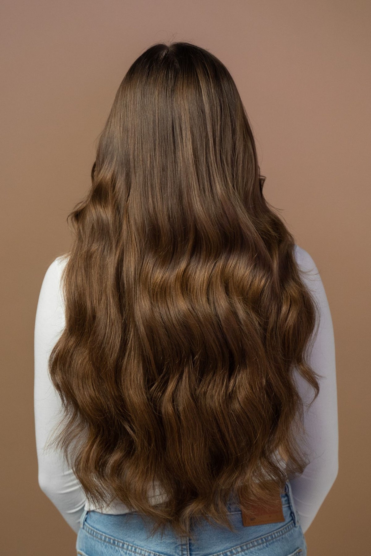 #Chocolate Brown Balayage Genius Weft Extensions