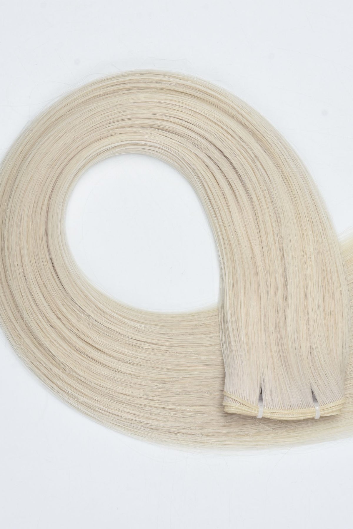 #60 Whitest Ash Blonde Genius Weft Extensions