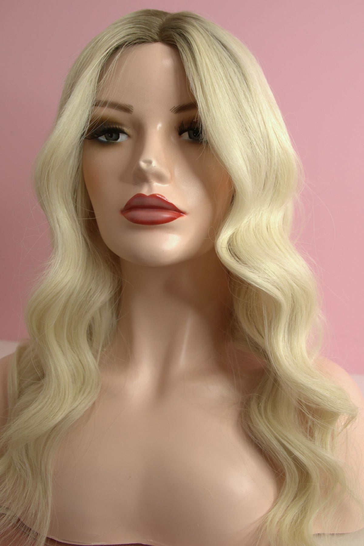 #Arctic Blonde Balayage Mono Top Human Hair Wig