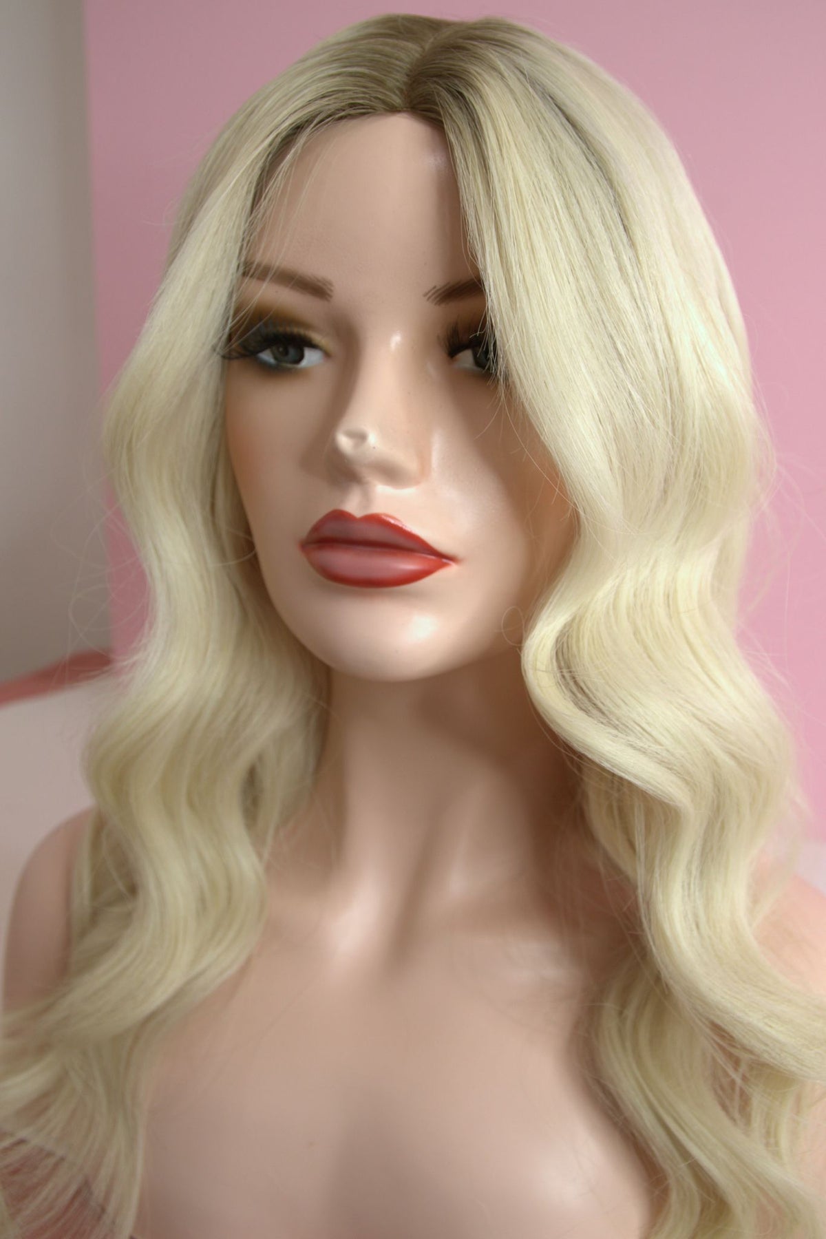 #Arctic Blonde Balayage Mono Top Human Hair Wig