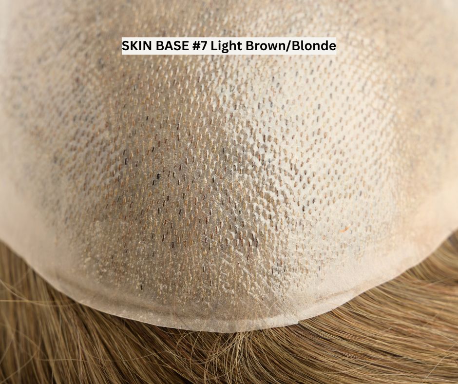 #7 Light Blonde Skin Base Hair System