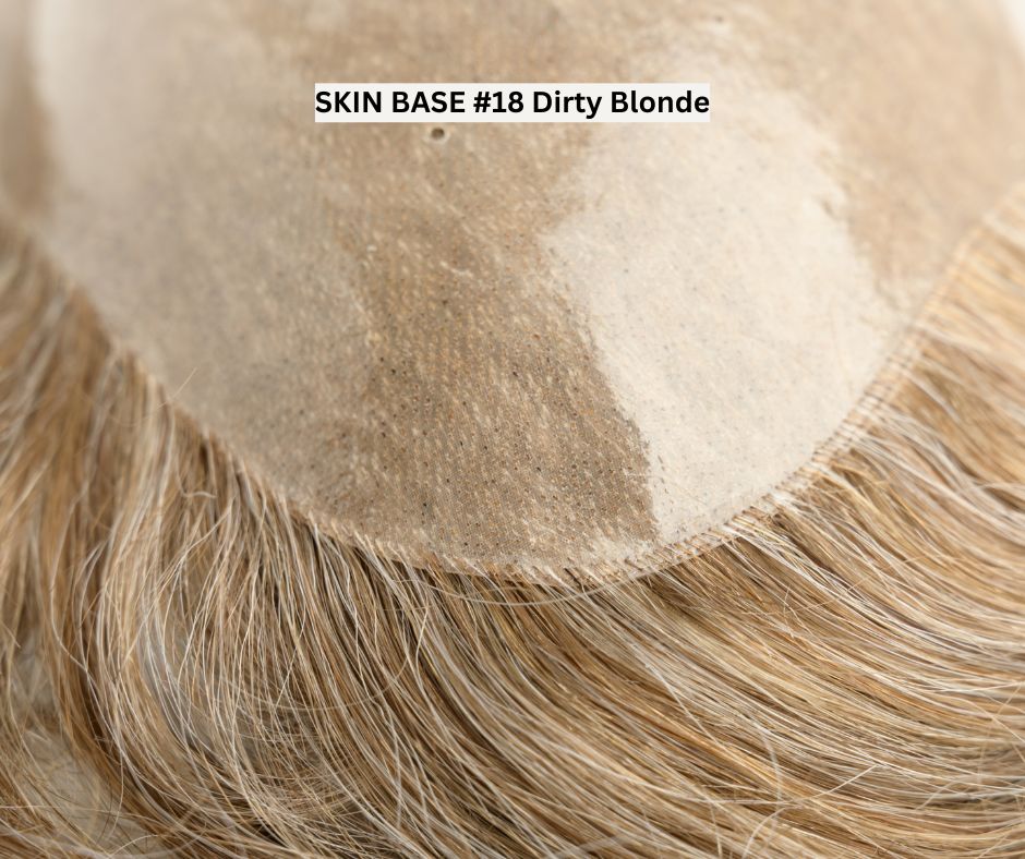 #18 Dark Blonde Skin Base Hair System