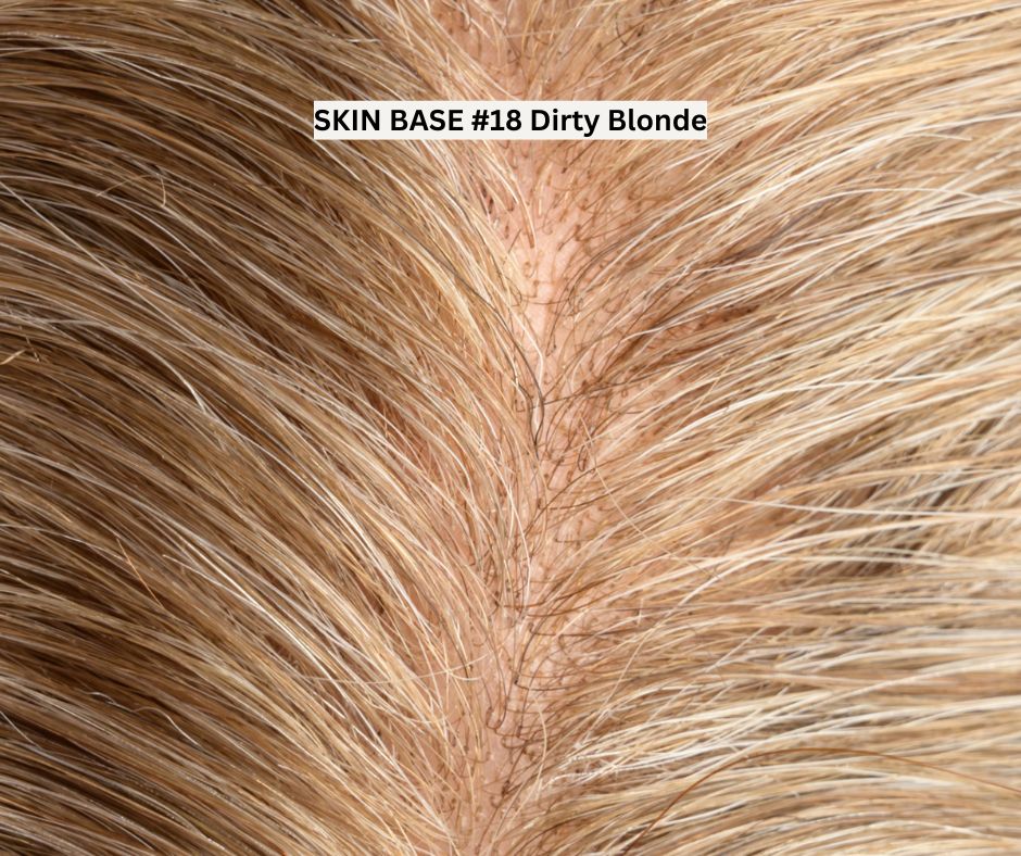 #18 Dark Blonde Skin Base Hair System