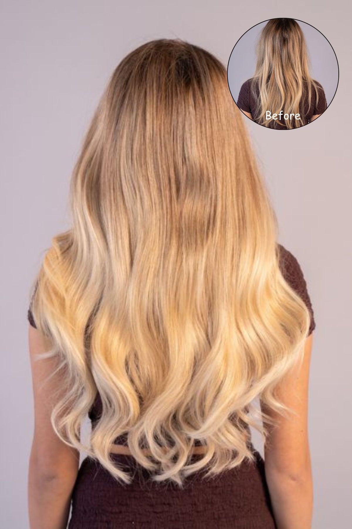 #Iced Coffee Balayage Genius Weft Extensions