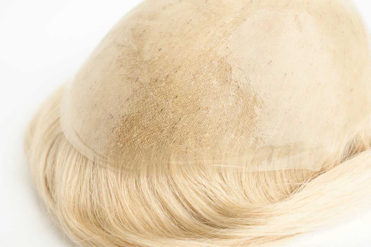 #613 Natural Blonde Skin Base Hair System