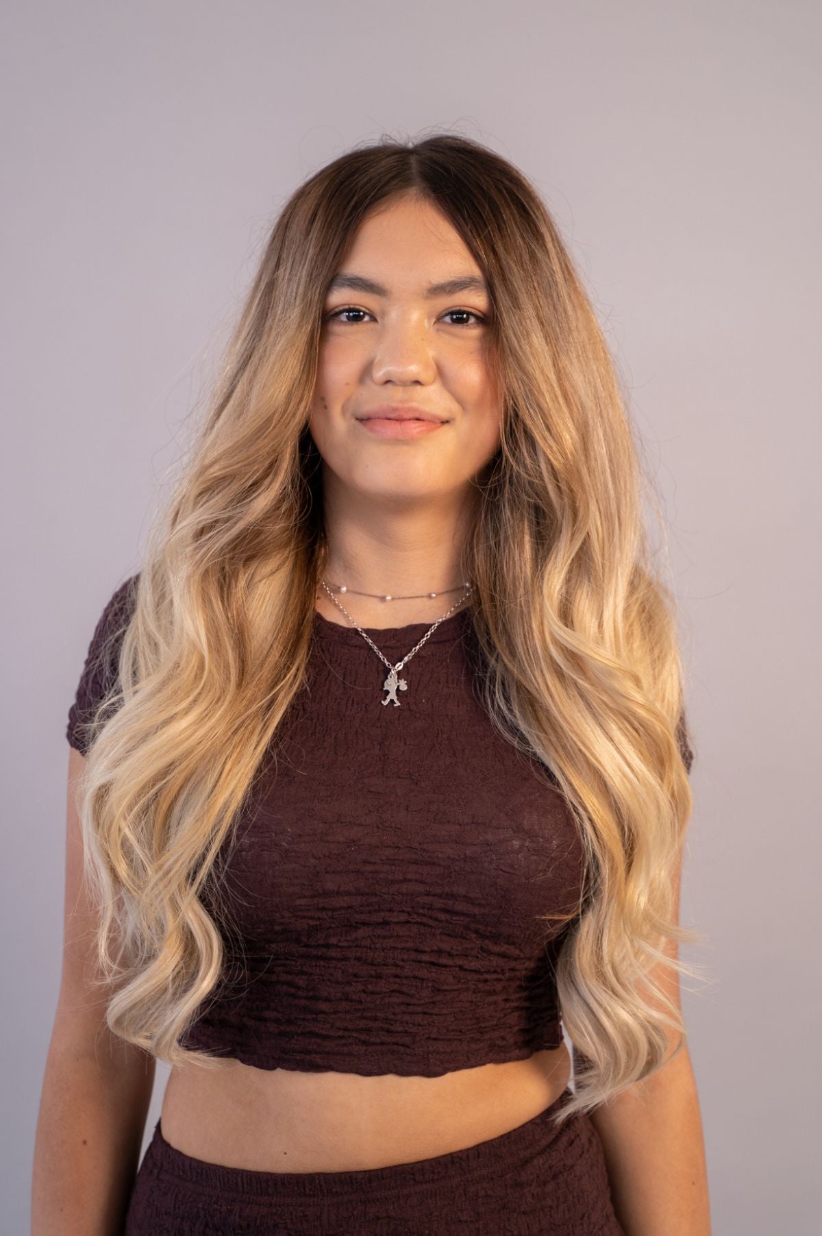 #Iced Coffee Balayage Nano Tip Hair Extensions