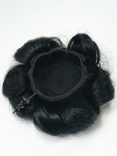 1B Off Black Clip In Bun Extension